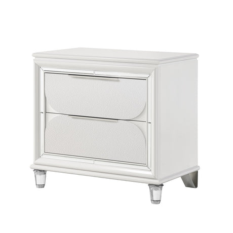 Acme - Tarian Nightstand BD02318 Pearl White Finish