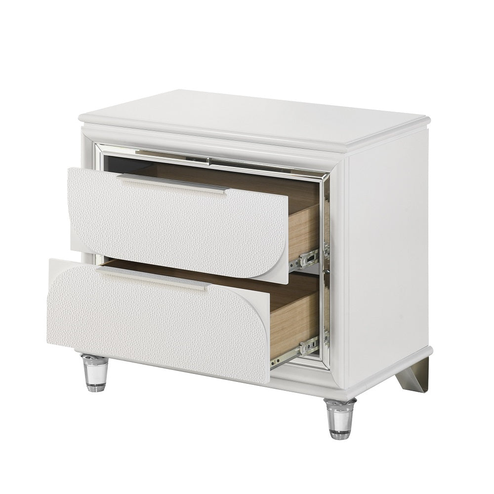 Acme - Tarian Nightstand BD02318 Pearl White Finish