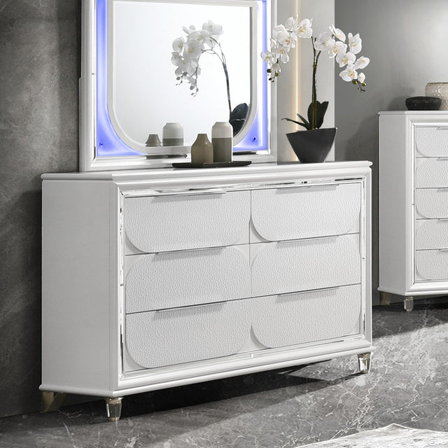 Acme - Tarian Dresser BD02320 Pearl White Finish