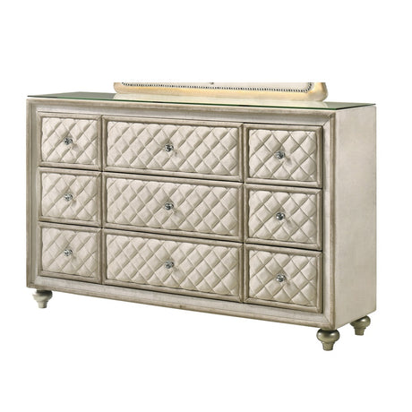 Acme - Lucienne Dresser BD02338 Beige Velvet