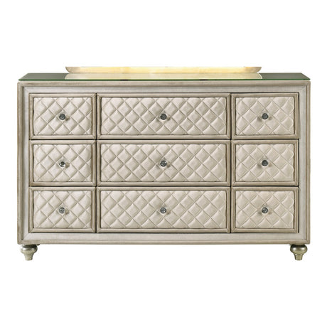 Acme - Lucienne Dresser BD02338 Beige Velvet