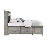 Acme - Veda Full Bed W/Storage BD02340F Gray Finish