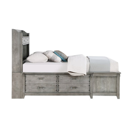 Acme - Veda Full Bed W/Storage BD02340F Gray Finish