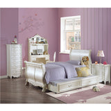 Acme - Pearl Twin Bed BD02427T Pearl White