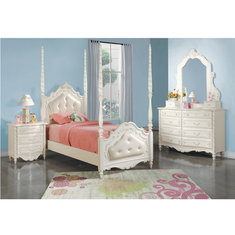 Acme - Pearl Mirror BD02437 Pearl White