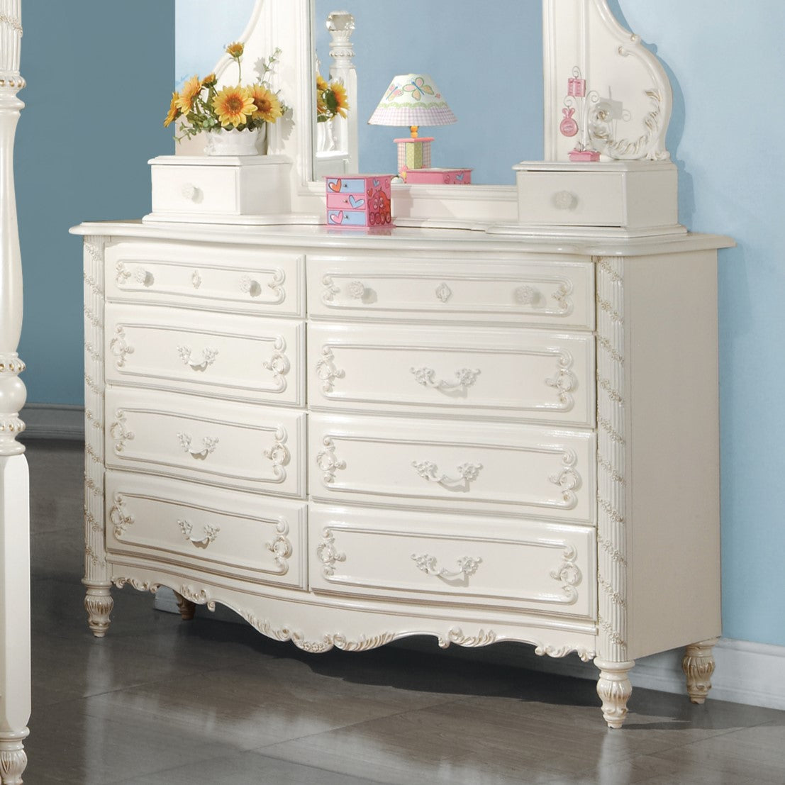 Acme - Pearl Dresser BD02438 Pearl White