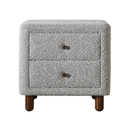 Acme - Cleo Nightstand BD02473 Gray Boucle