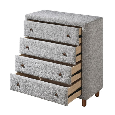 Acme - Cleo Chest BD02474 Gray Boucle