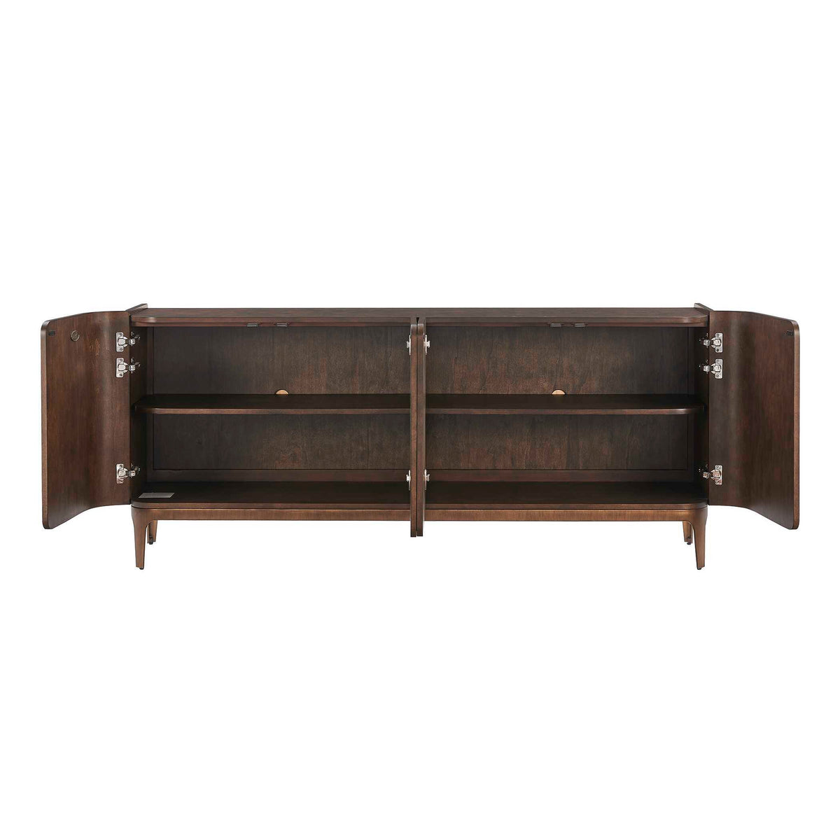 Melbourne Mappa Burl 4 Door Cabinet Woodtone - Dark Brown by Uttermost - View 6