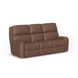 Rio Transitional Leather Reclining Sofa | Flexsteel