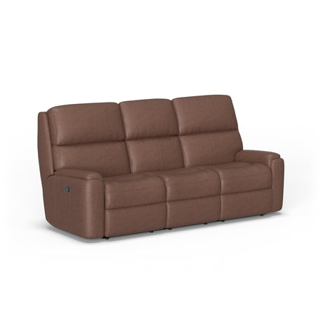 Rio Transitional Leather Reclining Sofa | Flexsteel