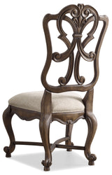 Rhapsody Wood Back Side Chair - Beige / Dark Brown by Hooker Furniture - View 1