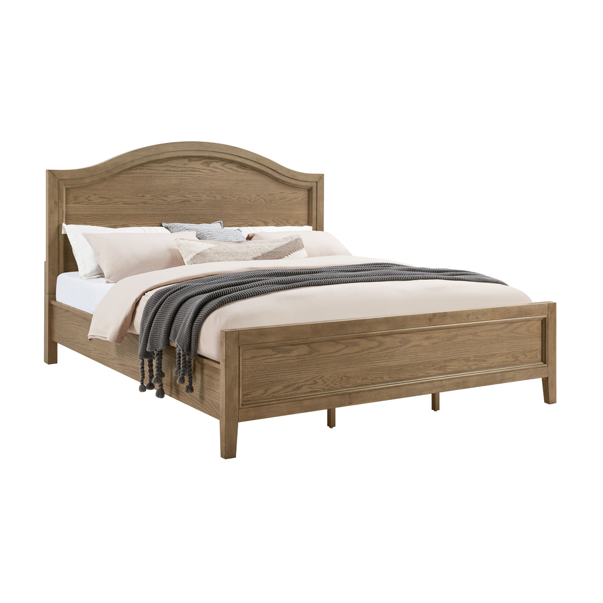 Arlington King Panel Bed - Dark Brown | Flexsteel