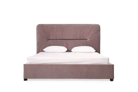 Duke Modern Grey Velvet & Black Gun Chrome Bedroom Set – VIG Furniture - sold by Home Elegance USA
