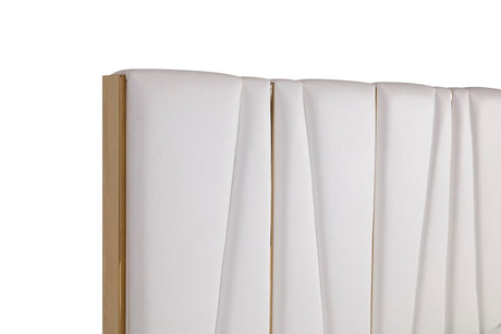 Nixa Modern White & Gold Bedroom Set – VIG Furniture - sold by Home Elegance USA