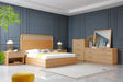 Eastern King Gavin - Modern Natural Ash + Rattan Bedroom Set - View Image 1