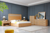 Eastern King Gavin - Modern Natural Ash + Rattan Bedroom Set - View Image 1