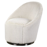 Crue Swivel Chair - White by Uttermost - View 5