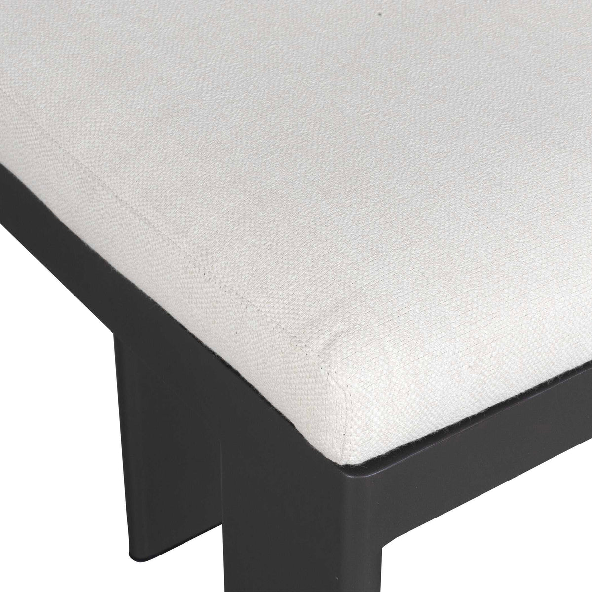 Bolster Back Outdoor Counter Stool - White by Uttermost - View 13