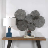 Ripley Metal Leaf Wall Art Silver - Gray by Uttermost - View 2