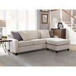 Isla Platinum L-shaped Upholstered Sectional Sofa with Pillows - sold by Home Elegance USA