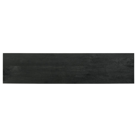 Manaya Charcoal Black 2-Door TV Stand - sold by Home Elegance USA