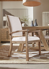 Vineyard Row Post Back Upholstered Arm Chair (Set of 2) Beige / Light Brown - Light Brown / Beige by Hooker Furniture - View 2