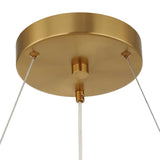 Segovia Round Crystal LED Chandelier - Gold by Uttermost - View 13