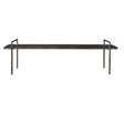 Chandos Wooden Bench - Dark Gray by Uttermost - View 1