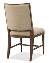 Cashiers Dining Side Fabric Chair (Set of 2) Chestnut / Willarae Cashew - Dark Brown / Beige by Hooker Furniture - View 4