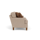 Moxy Fabric Sofa, T-Shaped Seat Cushion, Rounded Mailbox Arms | Flexsteel