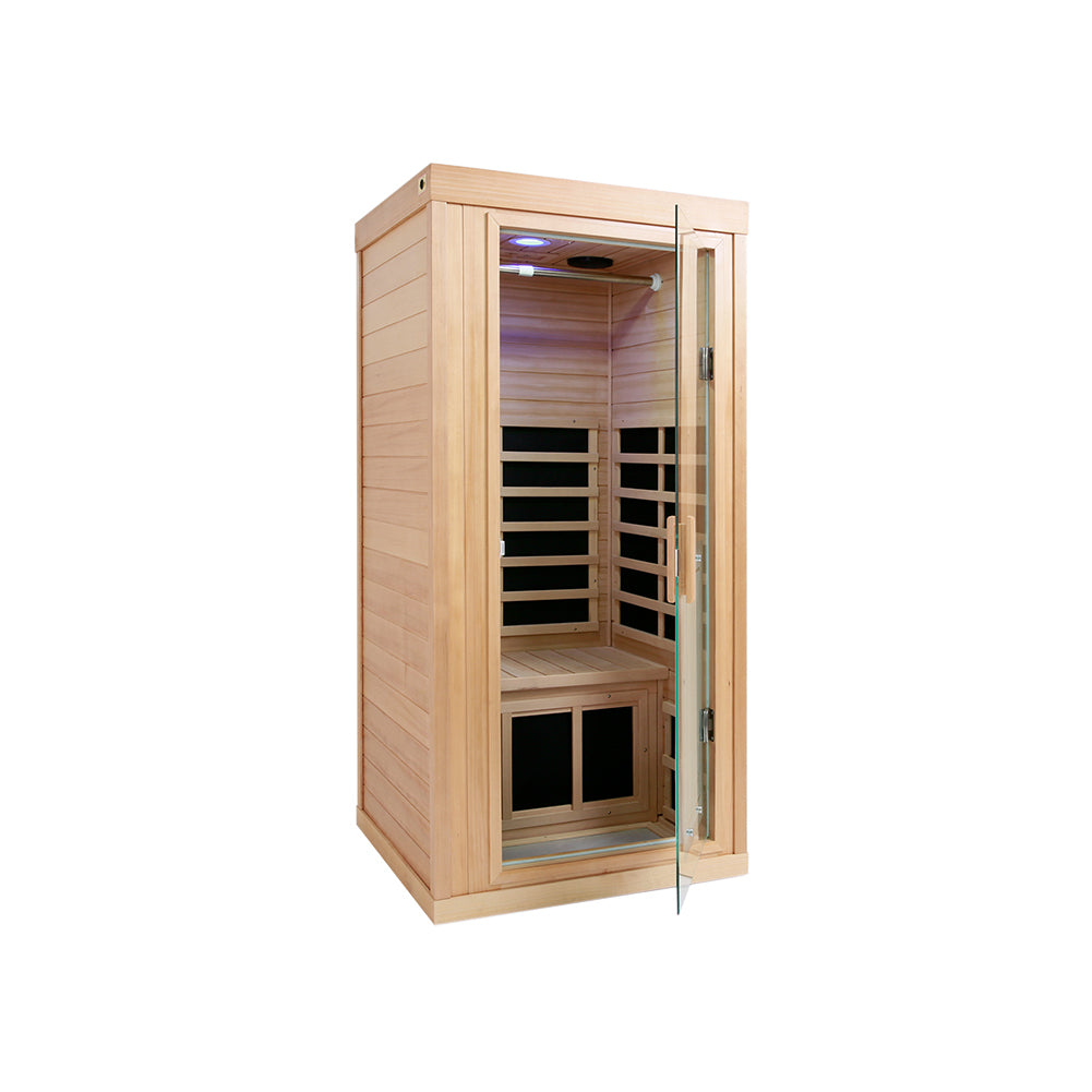 One-person sauna room front wall (W632S00002) - Home Elegance USA