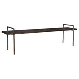Chandos Wooden Bench - Dark Gray by Uttermost - View 4