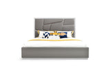 Queen Chrysler Modern Grey Bedroom Set