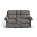Bernard Power Reclining Loveseat With Console, Power Headrest, & Lumbar | Flexsteel