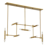 Cadre 14 Light Modern Linear Pendant - Gold by Uttermost - View 7
