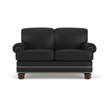 Bay Bridge Leather Loveseat, Nailhead Trim | Flexsteel