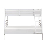 Twin over Full Bunk Bed 1pc Classic White Finish Youth Bedroom Furniture Durable Wood - sold by Home Elegance USA