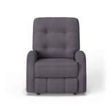 Devon Transitional Fabric Power Rocking Recliner, Power Headrest | Flexsteel