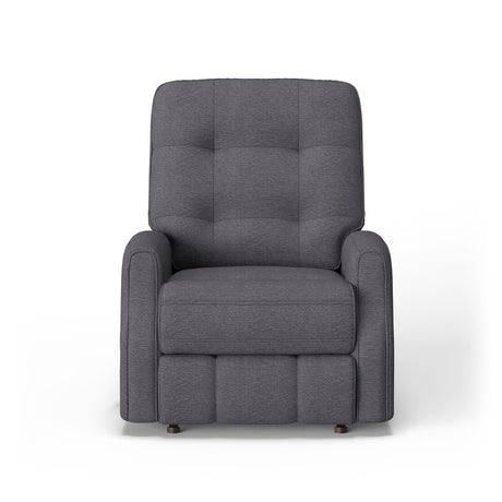 Devon Transitional Fabric Power Rocking Recliner, Power Headrest | Flexsteel