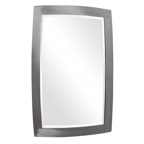 Haskill Mirror Brushed Nickel - Dark Gray by Uttermost - View 6