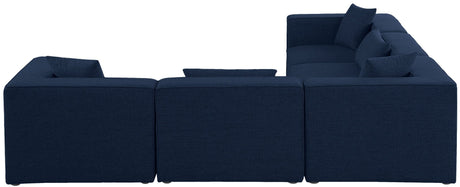 Cube - Modular Sectional 5 Piece - Navy - 630Navy - Sec5C - Home Elegance USA - 4