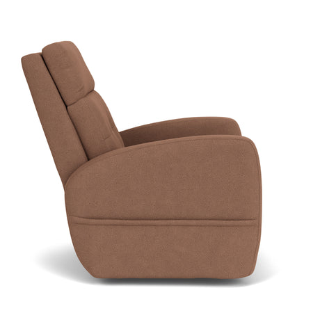 Charlotte Transitional Fabric Power Recliner With Power Headrest & Lumbar | Flexsteel