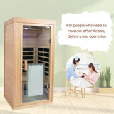 One-person sauna room front wall (W632S00002) - Home Elegance USA