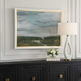 The Path Of The Water Framed Print - Light Blue by Uttermost - View 3