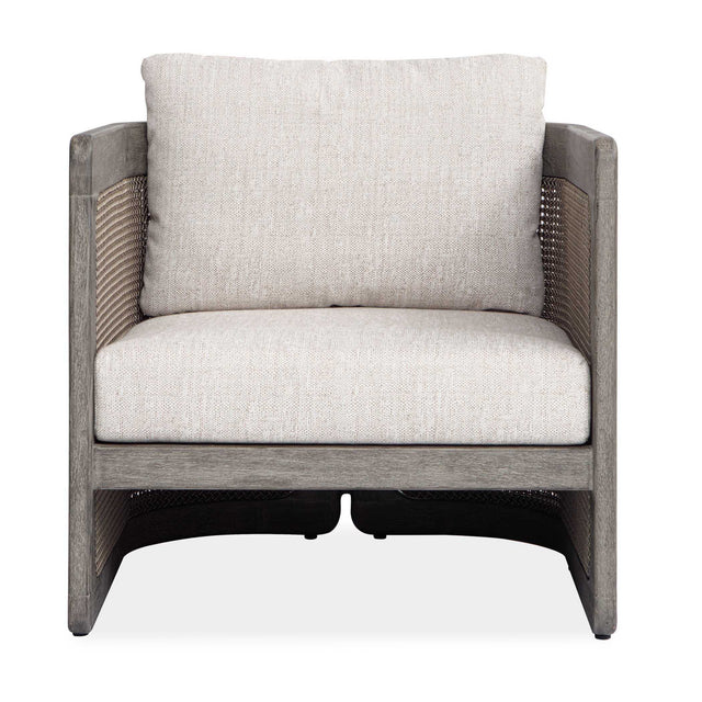 Dartmoor Outdoor Barrel Chair Weathered Gray - Light Gray by Uttermost - View 1