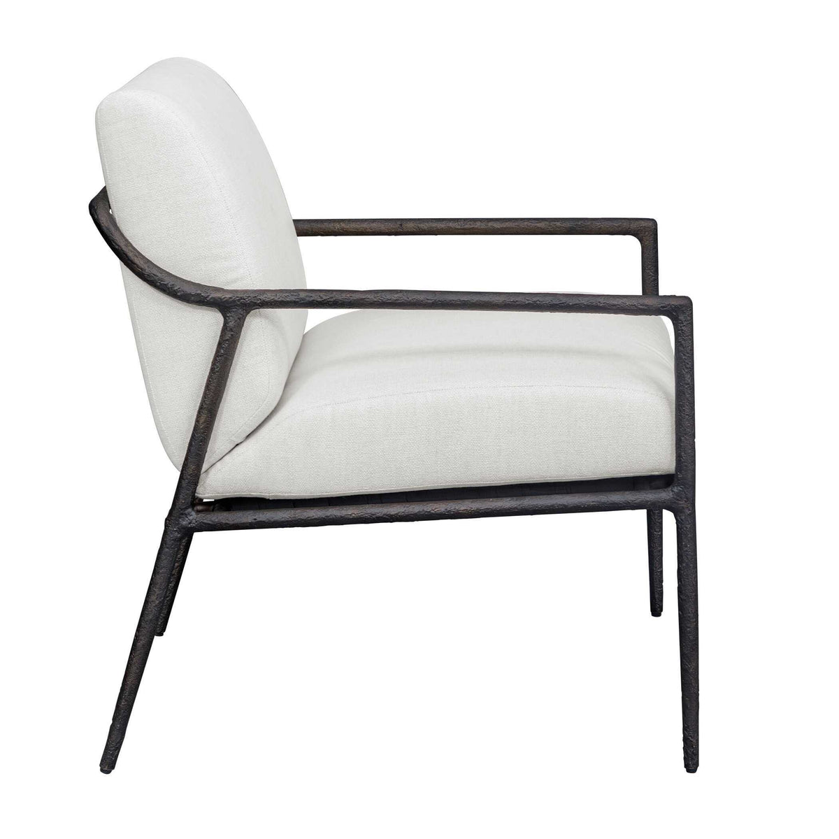 Thayer Outdoor Upholstered Lounge Chair - White by Uttermost - View 6