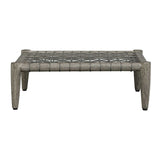 Borneo Cushion Outdoor Ottoman - White by Uttermost - View 7