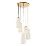 Vanier 5 Light Cluster Pendant - Gold by Uttermost - View 6