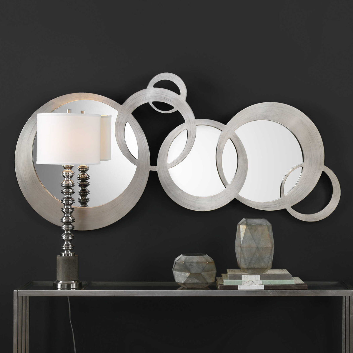 Odiana Rings Modern Mirror - Silver by Uttermost - View 3